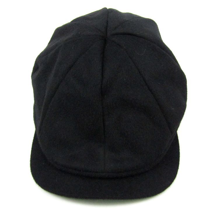 ボルサリーノ キャスケット ハンチング 帽子 ブランド アンゴラ メンズ Lサイズ ブラック Borsalino