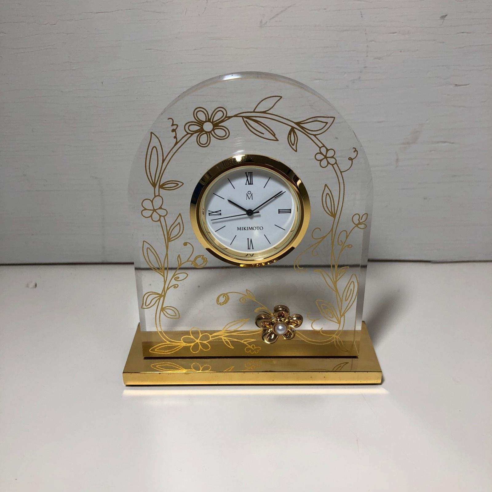 MIKIMOTO 置時計とフォトフレームセット ☆新品未使用！ MIKIMOTO ミキモト フォトフレーム&置き時計