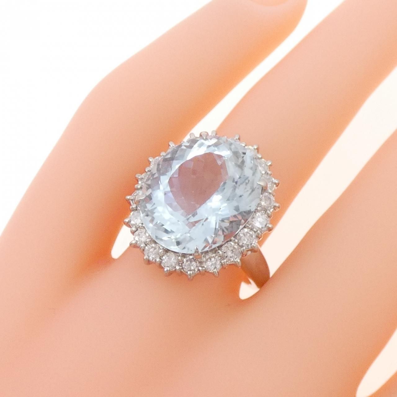 PT900 アクアマリン リング 9.00CT - メルカリ 