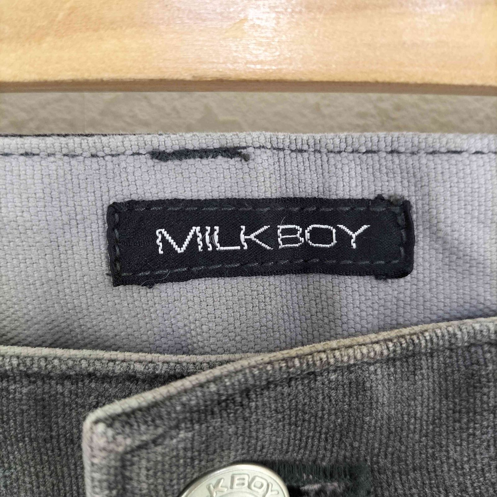 ミルクボーイ MILKBOY 00S-90S カーゴデニムブラックパンツ