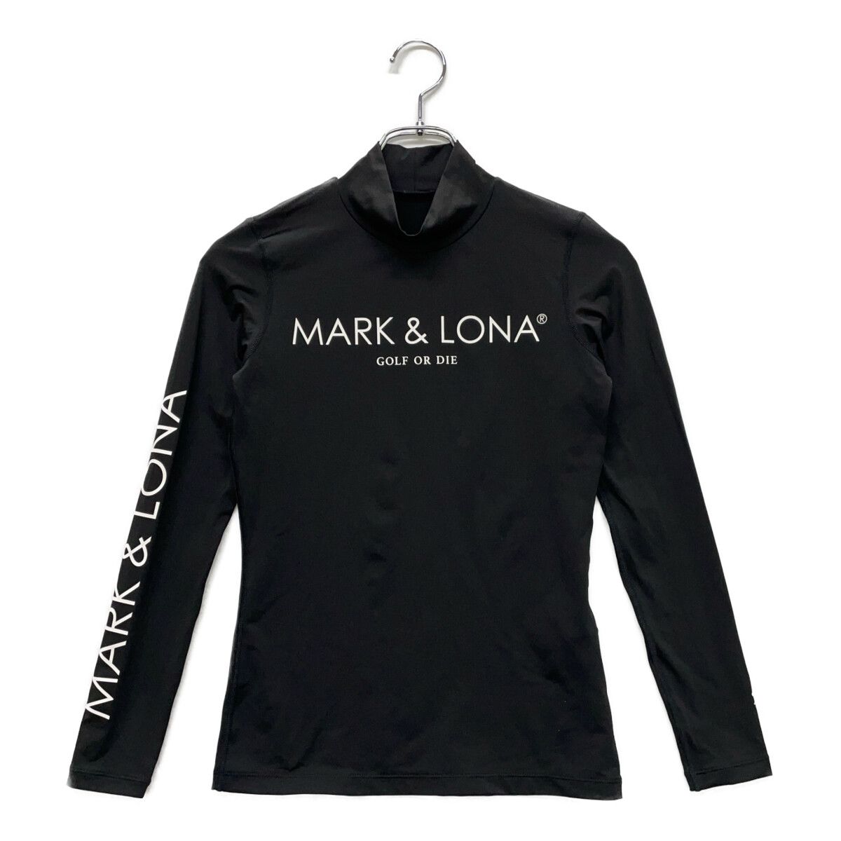 中古 レディース マークアンドロナ MARK&LONA 長袖シャツ 38(M) 黒 ブラック ハイネック - メルカリ