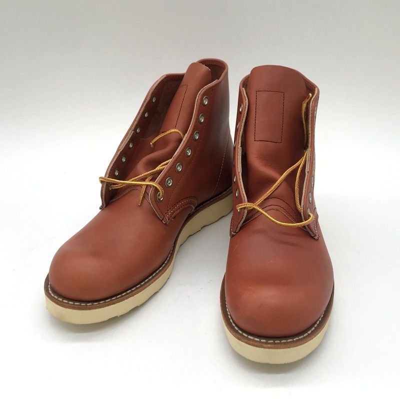 RED WING クラシックラウンドブーツ 7.5インチ 8166 ワークブーツ レースアップブーツ レザー メンズ 25.5cm レッドウィング 靴 B12961