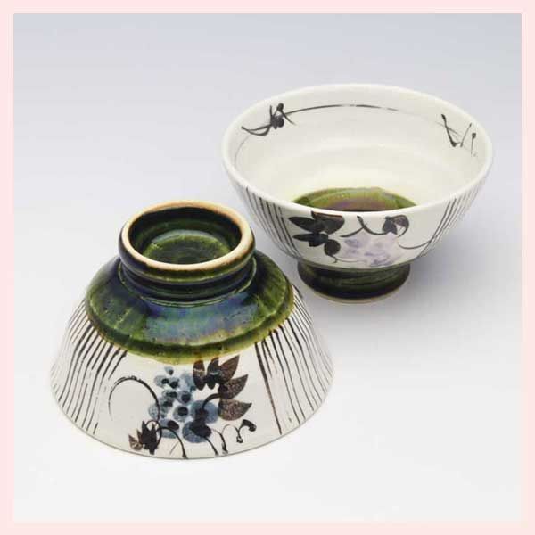 鵬志堂イサム 煎茶碗 2客セット 湯飲み ぐい呑み 酒盃 カップ&ソーサー