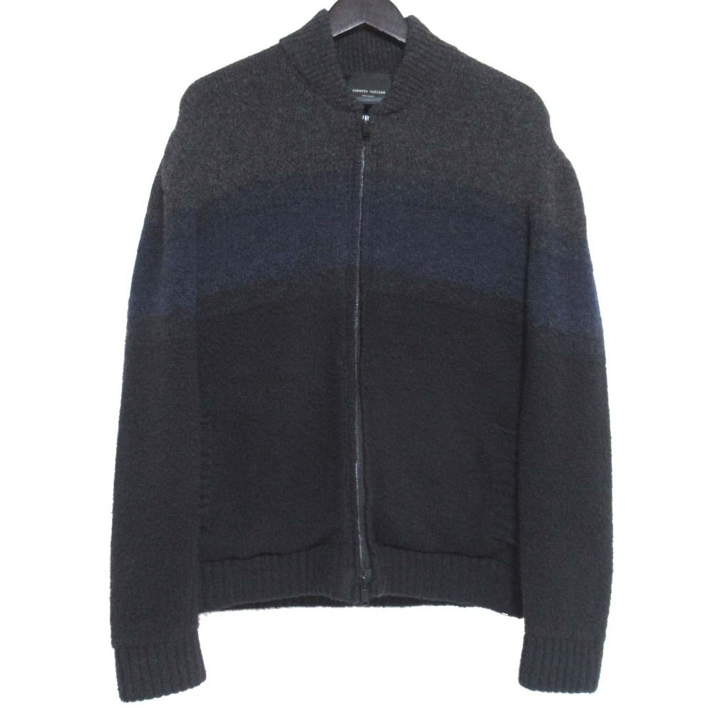 roberto collina ジップアップニット roberto collina ダークグリーン ジップアップセーター