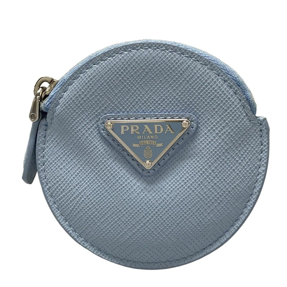 PRADA ライトブルー コインケース PRADA(プラダ) コインケース - 1MM006 ライトブルー レザー