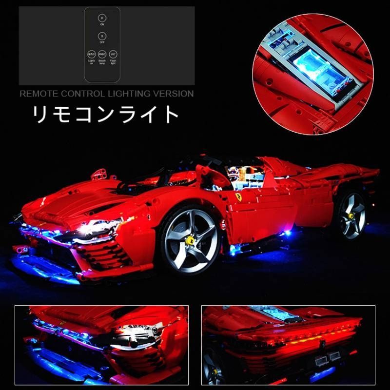 新品，大得価 レゴ互換品 フェラーリ SP3 3778PCS レースカーモデル ブロック ライト付き おもちゃ 知育玩具 モデル 子供用 玩具 組み立て その他