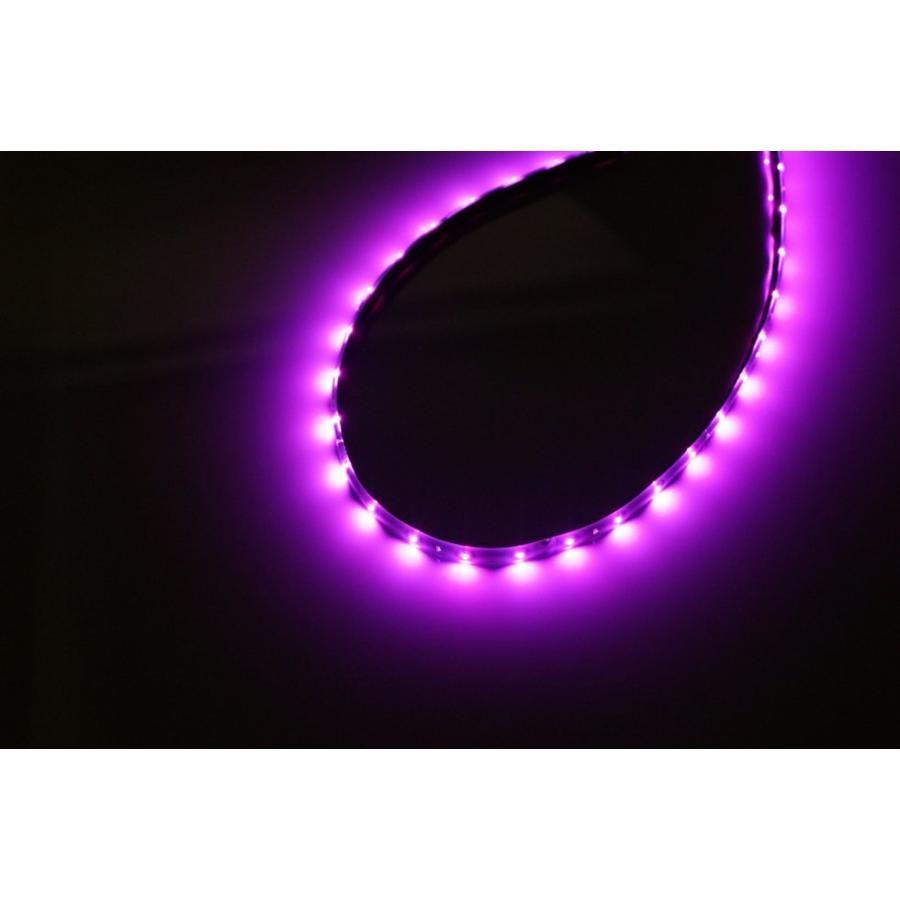 60cm BREEZY NANIYA 超高輝度LEDテープ 1本入り 正面発光 30LED 12V車用 防水仕様 カット可 ピンク