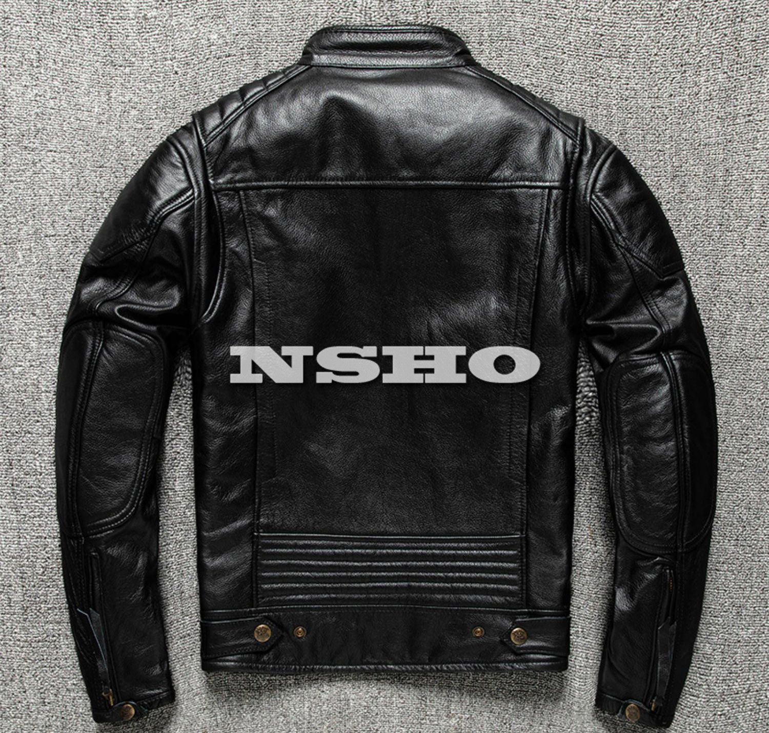 上質 革ジャン カウハイド メンズ 50's パテッド シングル ライダース