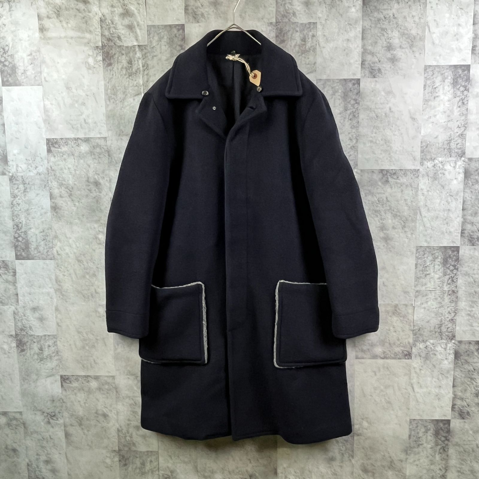 Sillage Melton Wool Coat Navy メルトンウールコート - www.csihealth.net