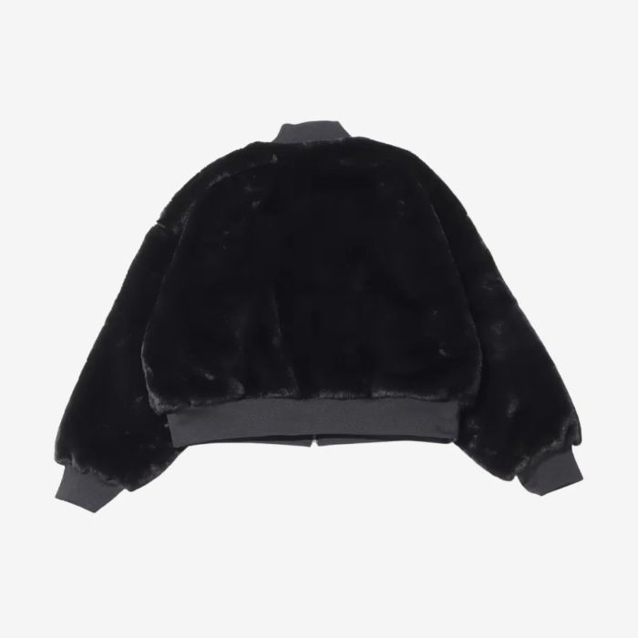 Nike ナイキ Nike NSW Reversible Faux Fur Bomber Jacket Black