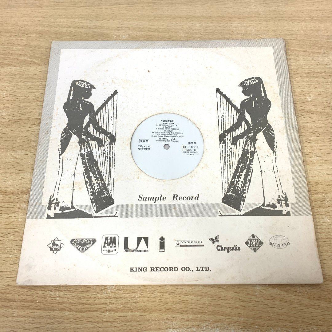 ▲01)【同梱不可】【見本盤】Jethro Tull/War Child/ジェスロ・タル/ウォーチャイルド/LPレコード/国内盤/サンプル/CHR-1067/A △01)【同梱不可】【見本盤】Jethro Tull/War Child/ジェスロ