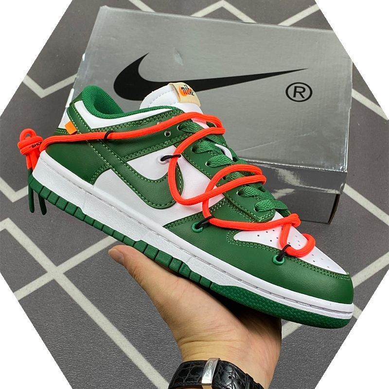 本日の新品は未使用です Off-White x Nike Dunk LOW LTHR OW並行輸入品【CT0856-100】