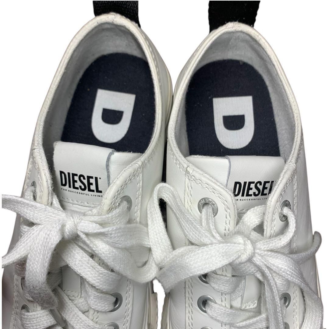 DIESEL 厚底スニーカー S-JOMUA LC ホワイト レザー 24.5 - メルカリ