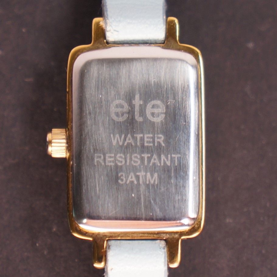 【稼働品】 ete ドレスウォッチ 1Pダイヤ 新品ベルト電池交換済 稼働品】 ete ドレスウォッチ 1Pダイヤ 電池交換済 - メルカリ