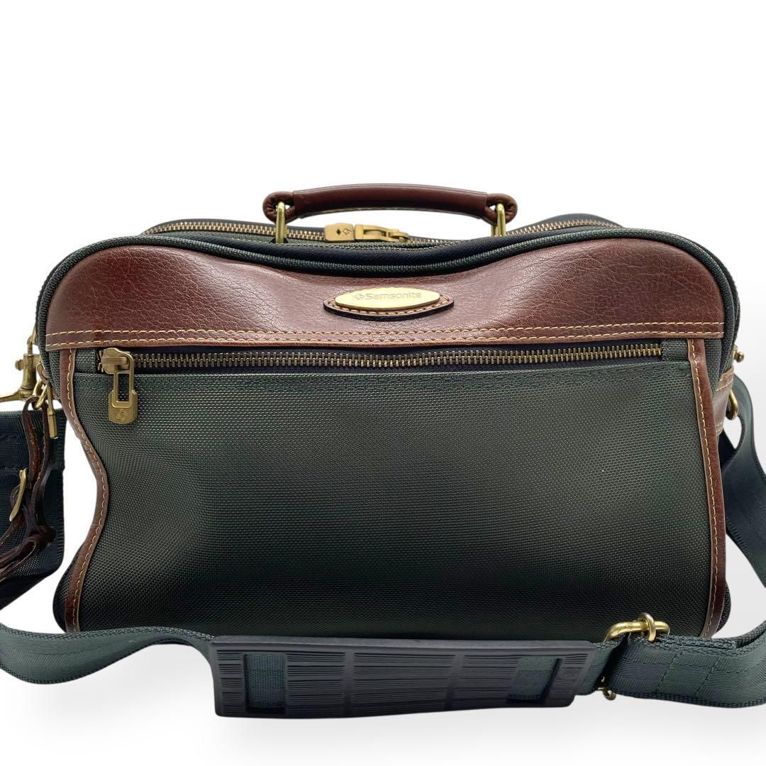 【極美品】サムソナイト　ビジネスバッグ　肩掛け　ブラック Samsonite サムソナイト ビジネスバッグ 肩掛けバッグ