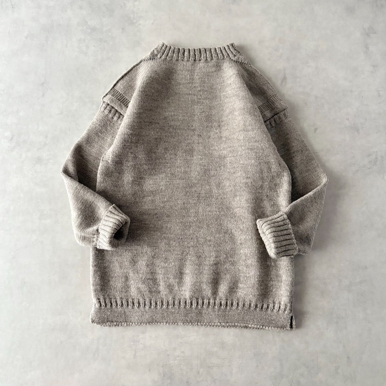 Le Tricoteur ウールガンジーセータービッグサイズ 50 UNISEX Le