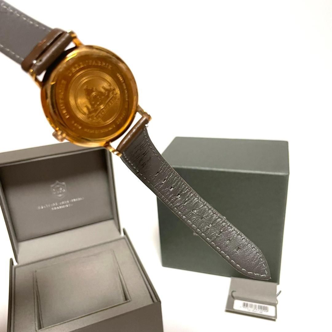 9,246円DUFA DF-9001 スモセコ クォーツ 腕時計 2針 不動 茶色 レザー