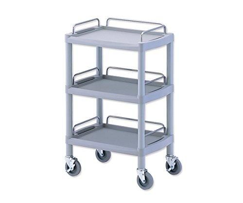 2営業日で発送 アズワン プラスチックワゴン3段 Y101F ガ ドレ ル付き 560×385×825mmNCN80389088-8719-03