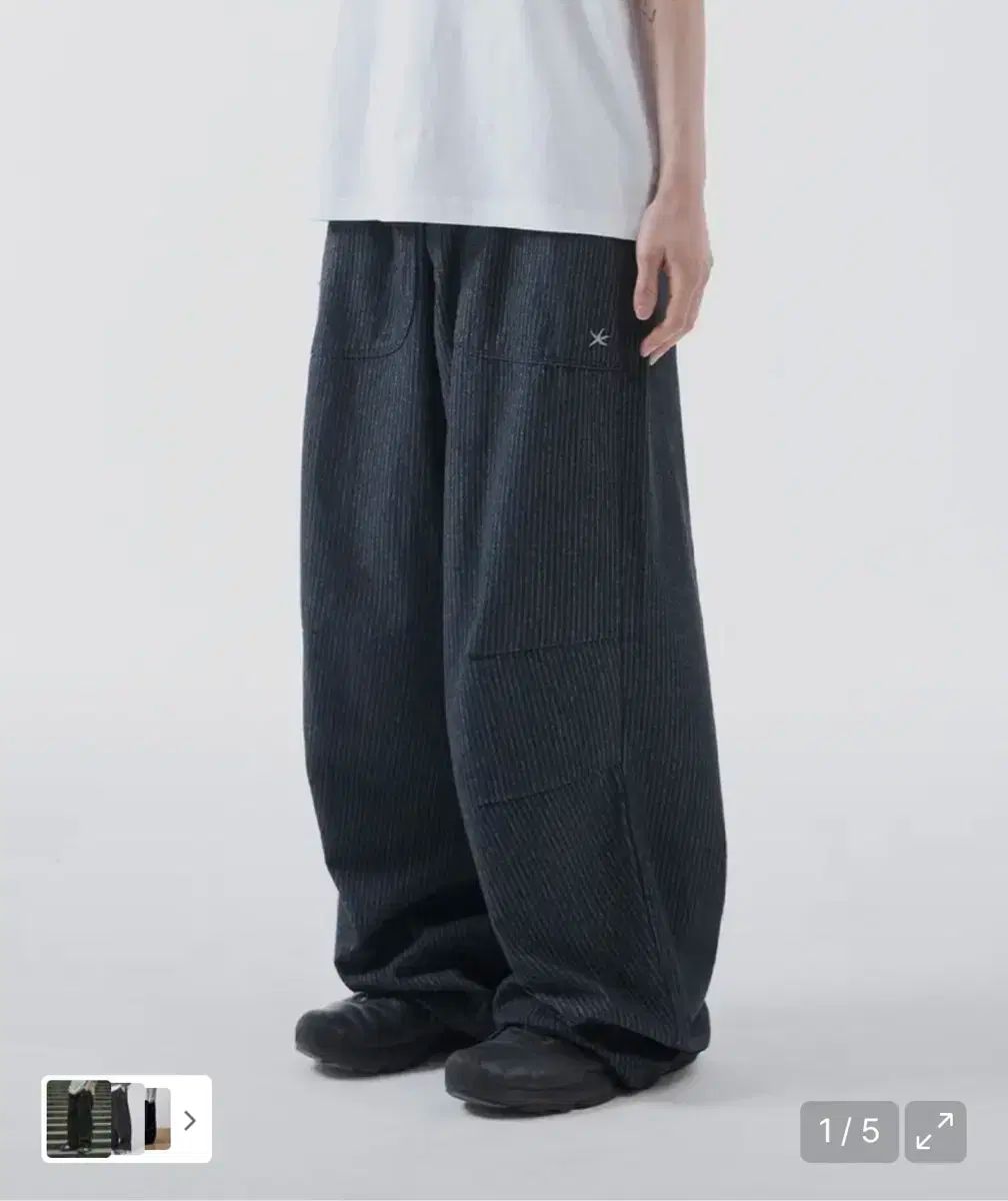 ザ コールド ディストリクト モーメント TCM starfish pin stripe pants