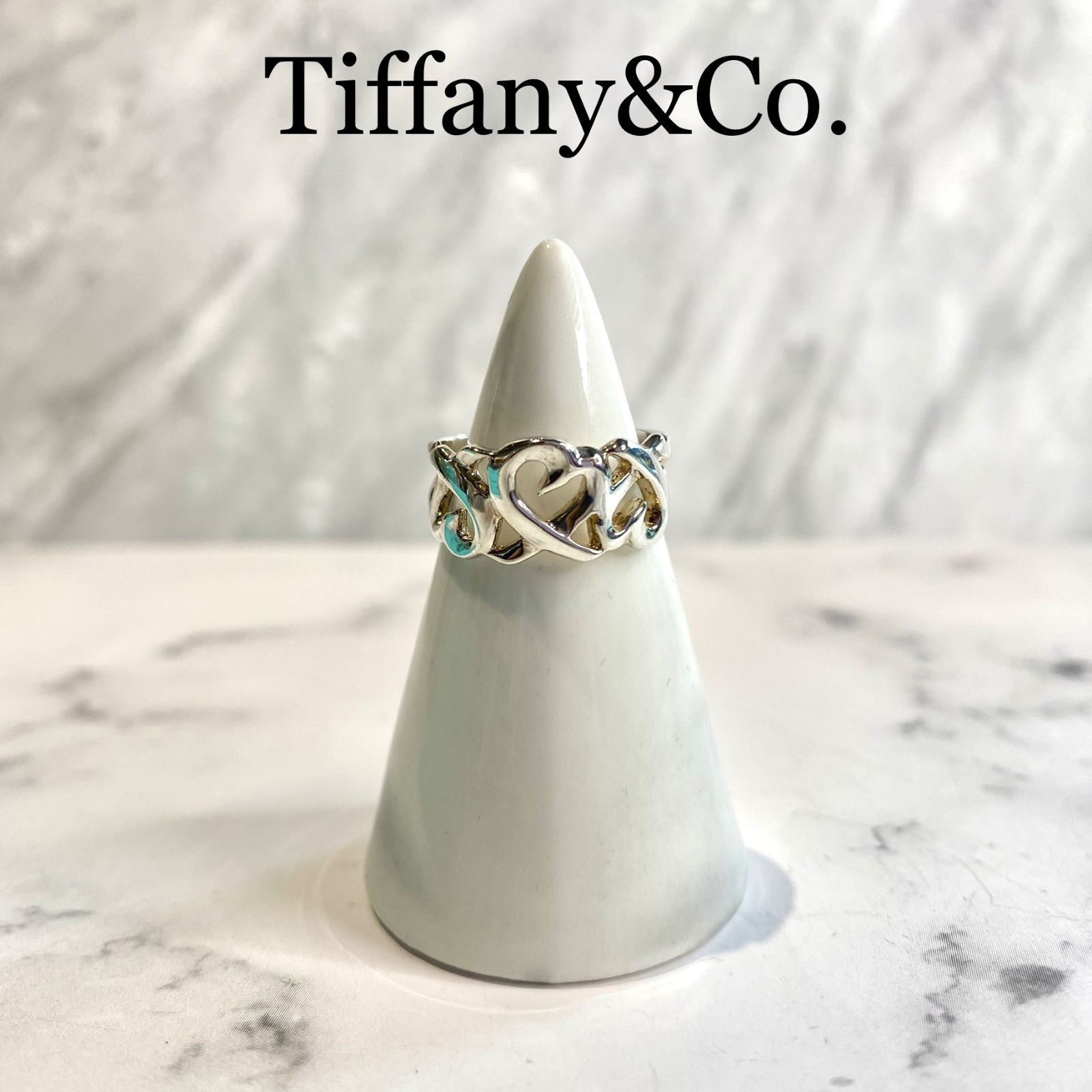 Tiffany & Co. ティファニー指輪ダブルラビンググハート11号