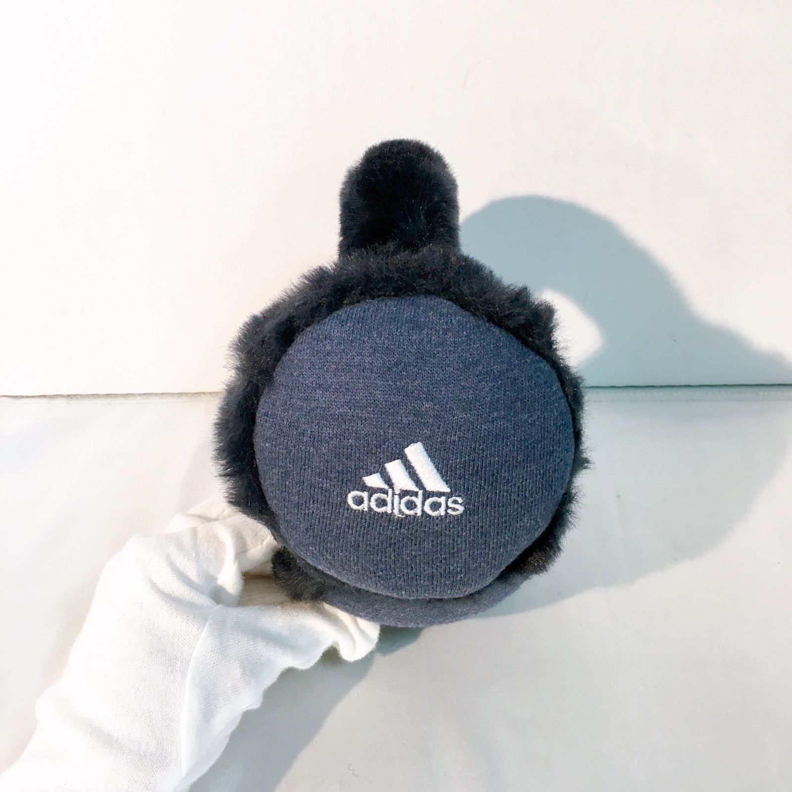 adidas アディダス イヤーマフラー イヤーマフ 耳当て ネイビー ブルー