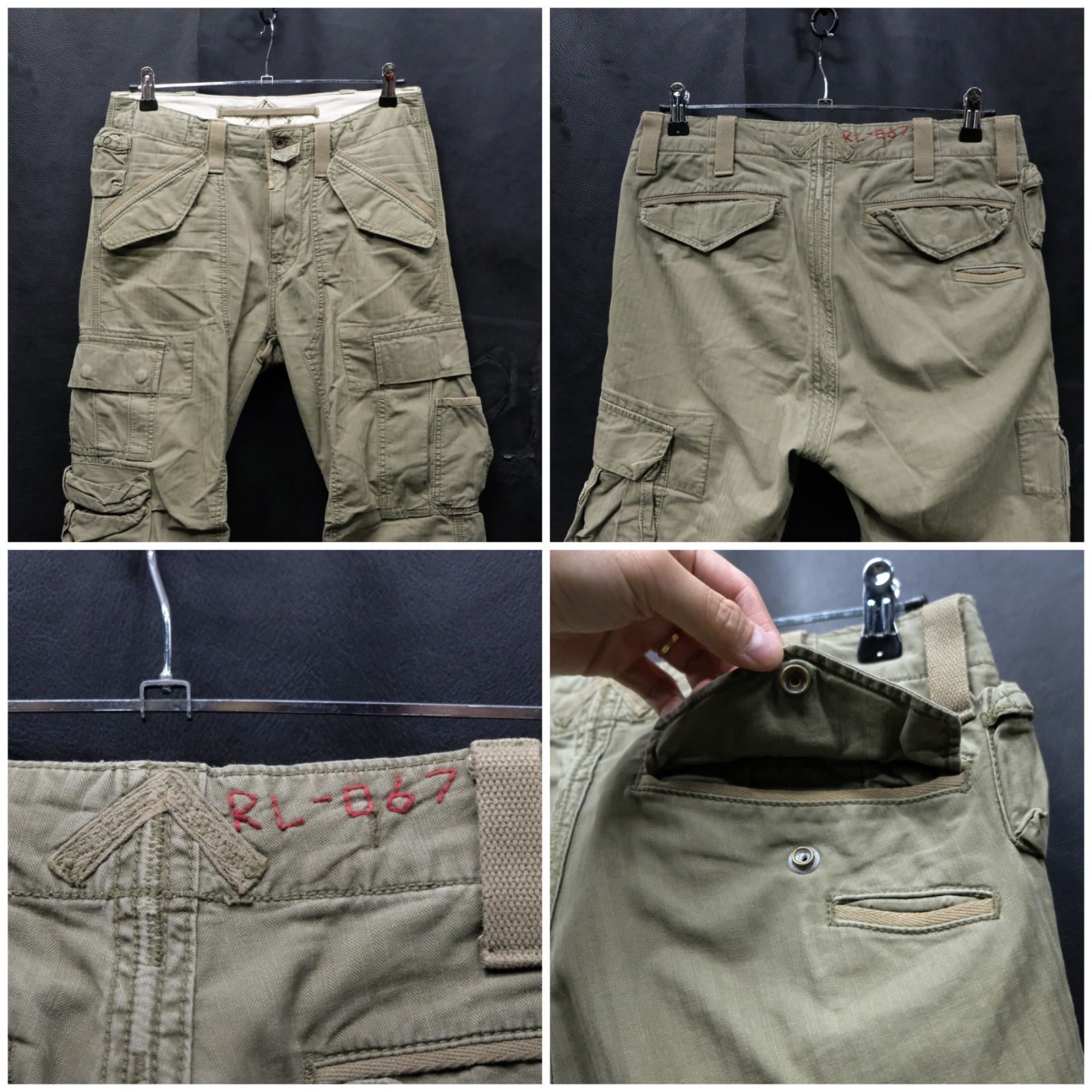 RALPH LAUREN　ラルフローレン　ヘリンボーン　カーゴパンツ　W３０ POLO RALPH LAUREN タクティカルカーゴパンツ W30/約82cm