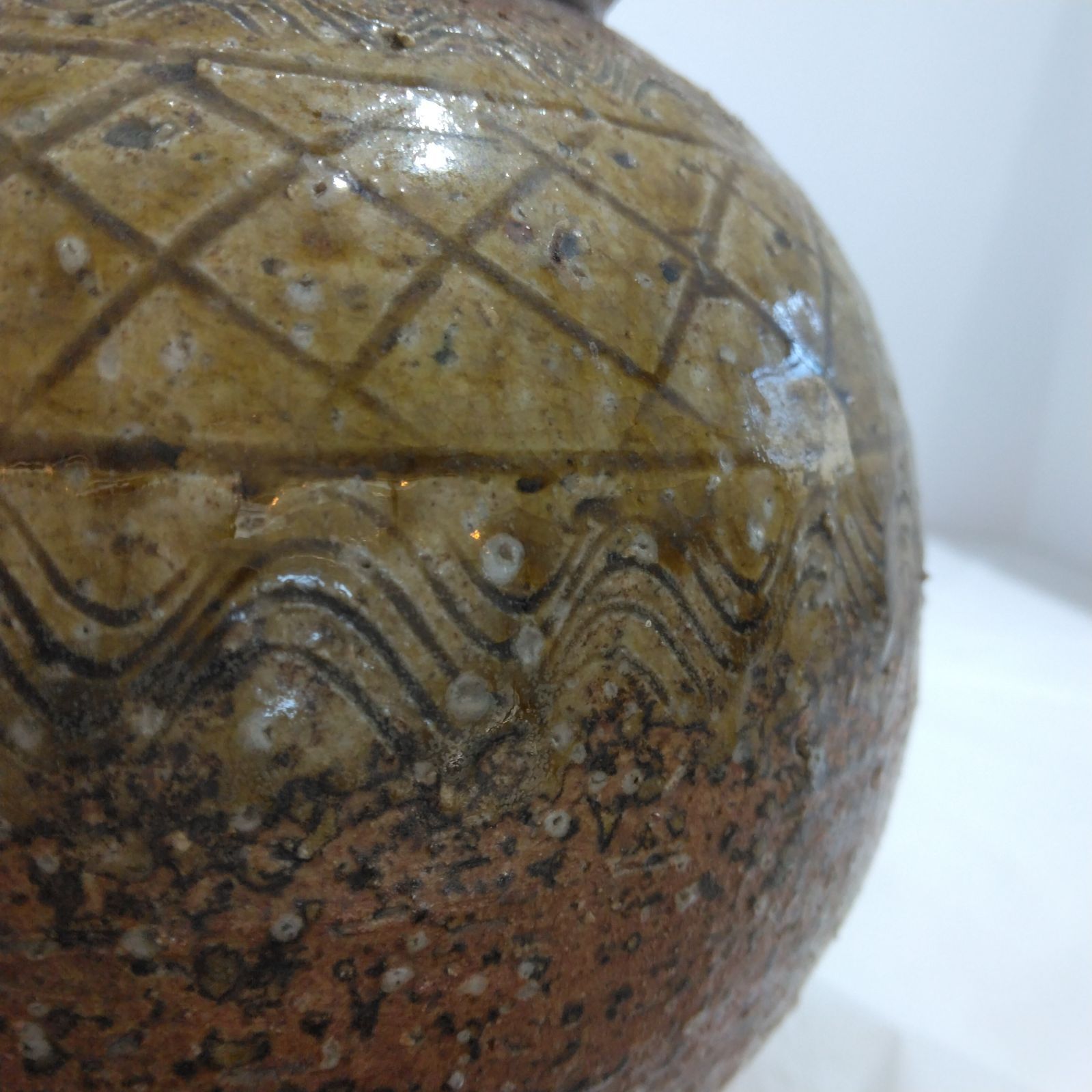 陶器 壺 銘あり 飾り壺 花器 民芸風 アンティーク風 A284 - メルカリ 陶器 壺 銘あり 飾り壺 花器 民芸風 アンティーク風 A284 - メルカリ