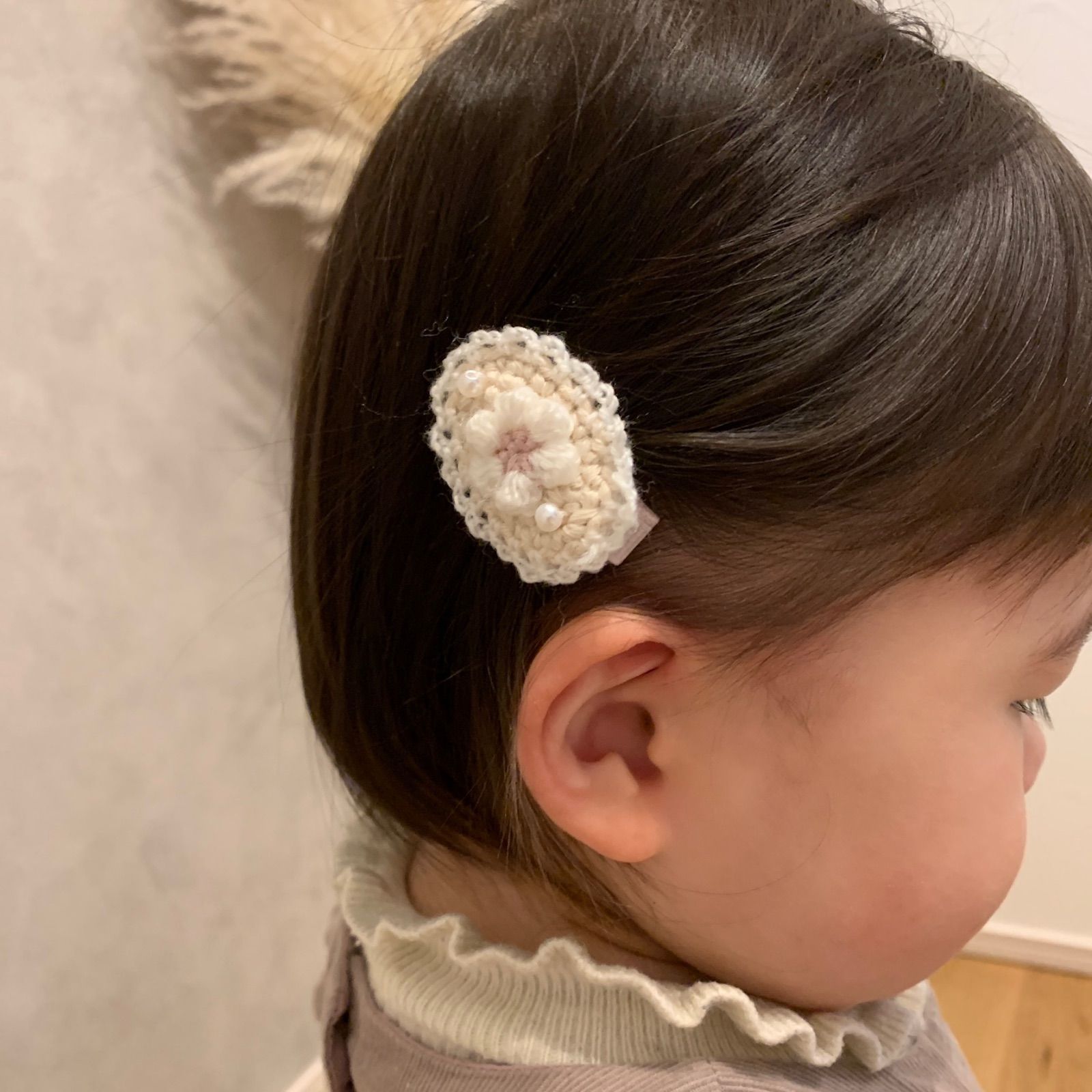 オーダー♡ぷっくりうさちゃん】ヘアクリップ ヘアピン ベビー