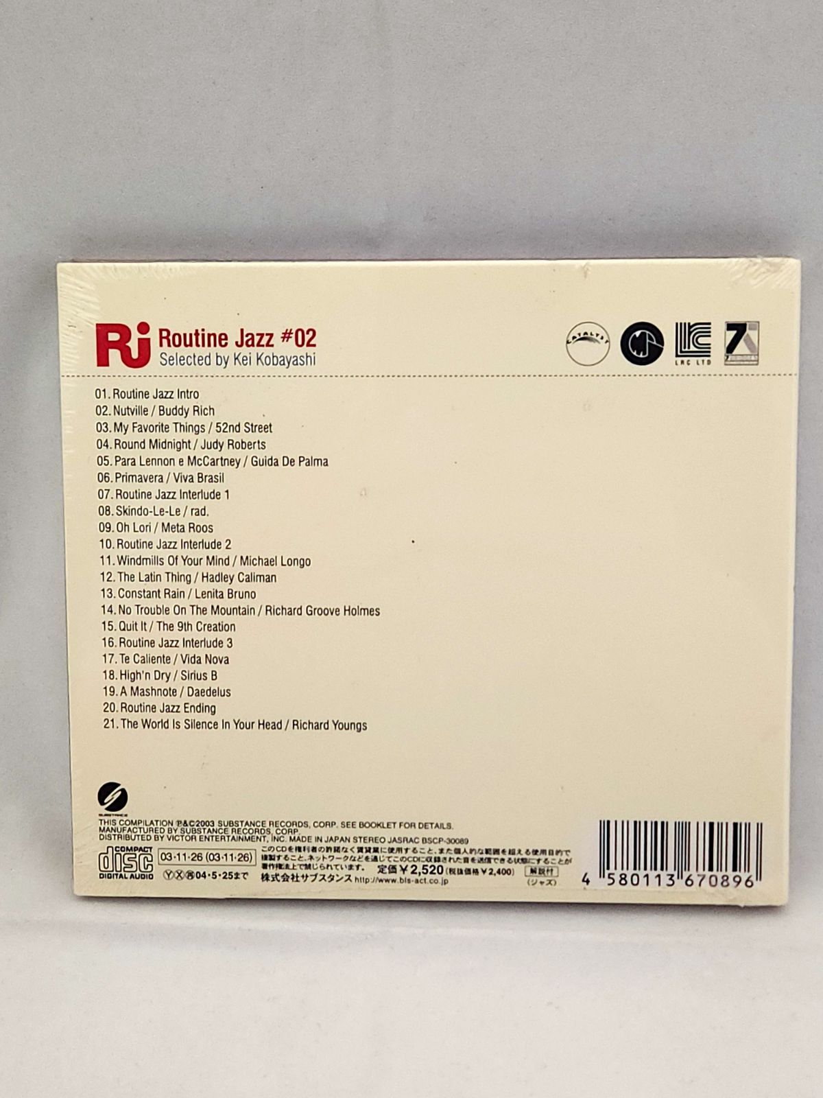 routin jazz 04？？ レコード（KEI KOBAYASHI (小林径)(TAPE