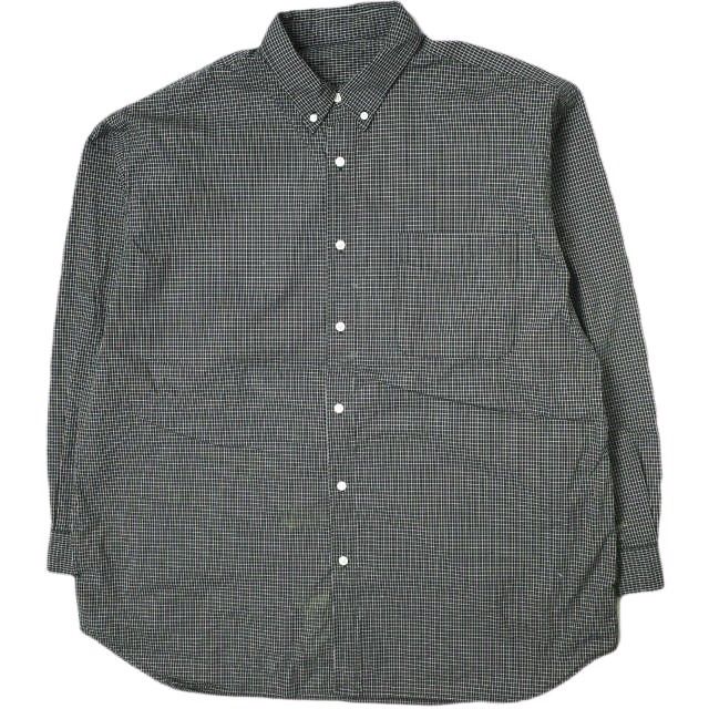 SSZ x MIN-NANO エスエスズィー ミンナノ 23AW 別注 BLACK CHECK SHIRT ブラックチェック オーバーサイズBDシャツ 11-11-0635-139 L BLACK 長袖 BEAMS ボタンダウン トップス g15998