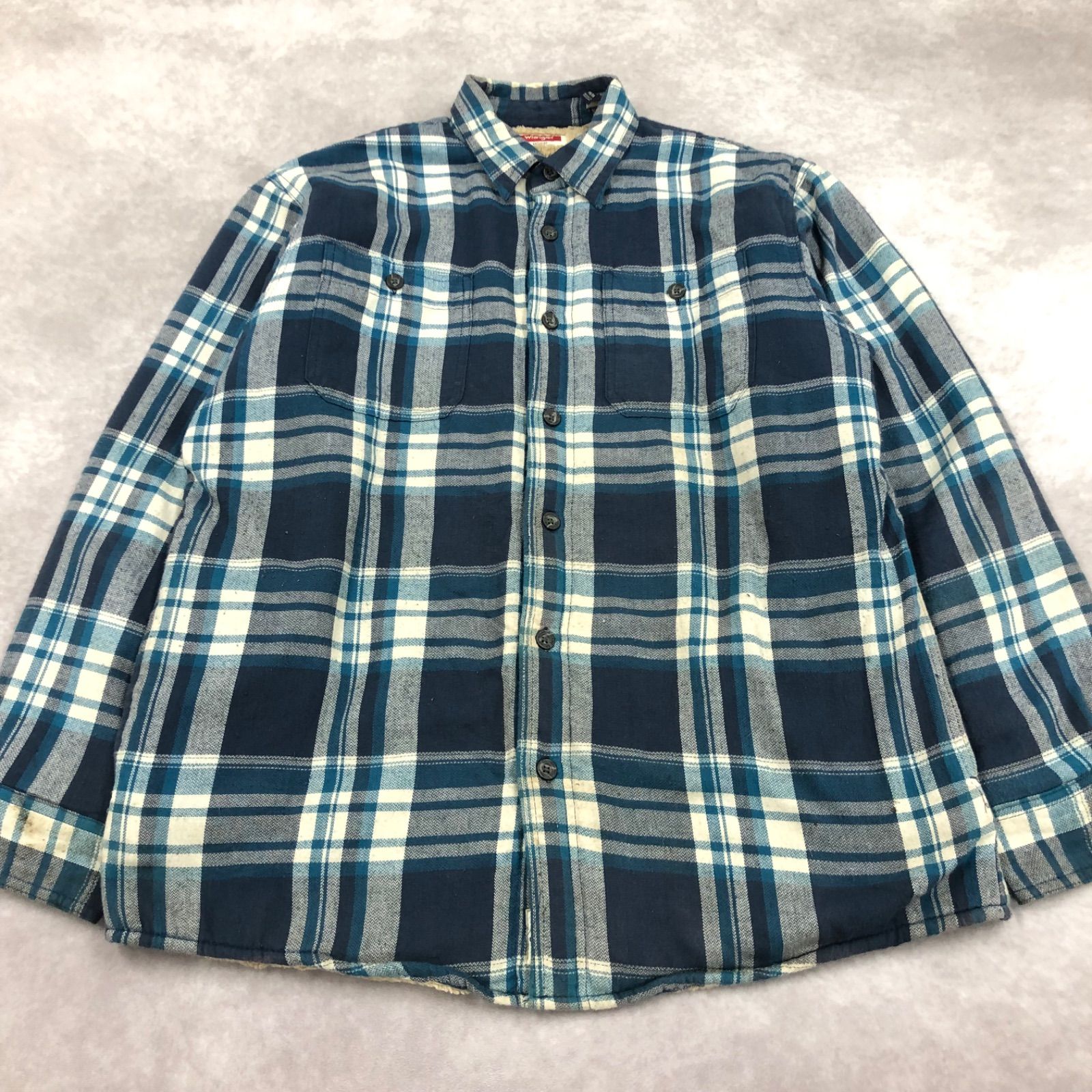 Wrangler ラングラー アウター ジャケット 裏地ボア チェック柄 古着 