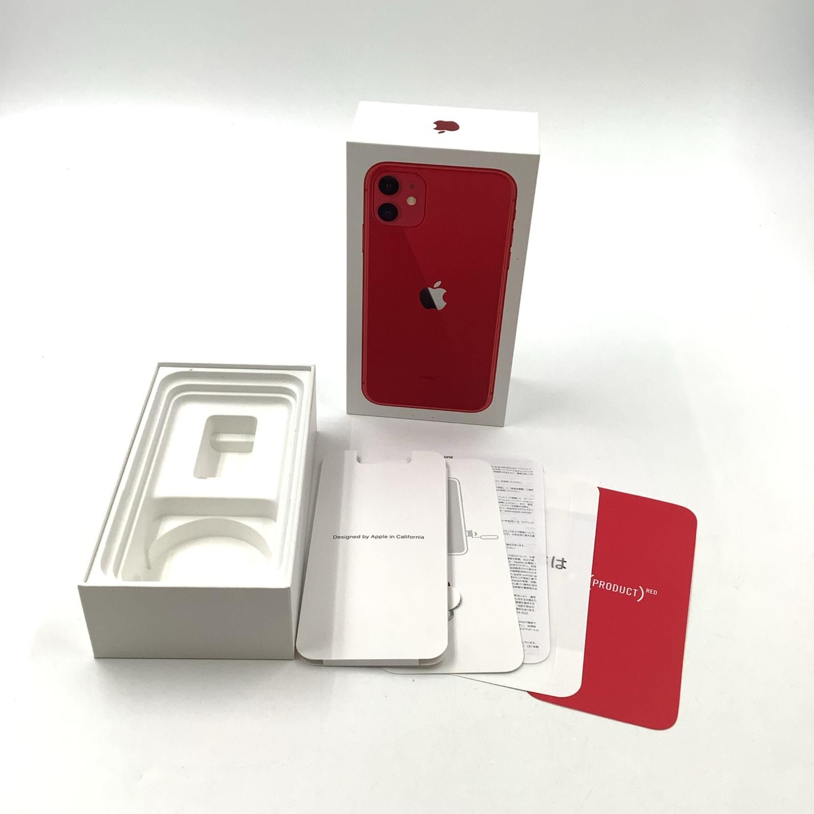 iPhone 11 128GB (PRODUCT)RED SIMフリー 購入 白ロム 動作確認済 75