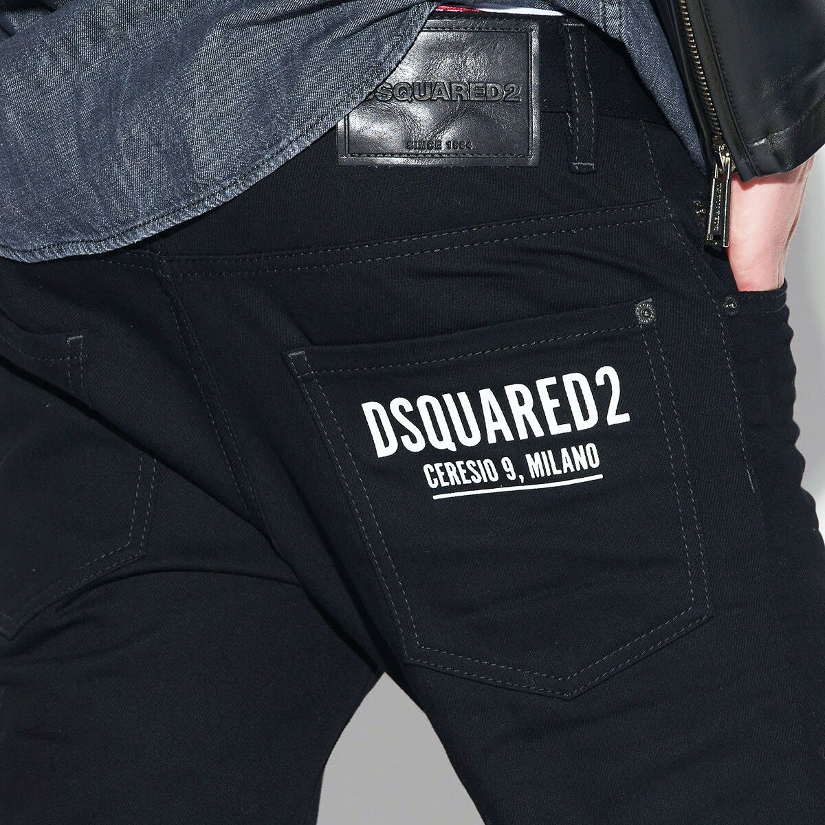 DSQUARED2 S74LB1199 ブラック デニム ジーンズ - セレクトショップNEO