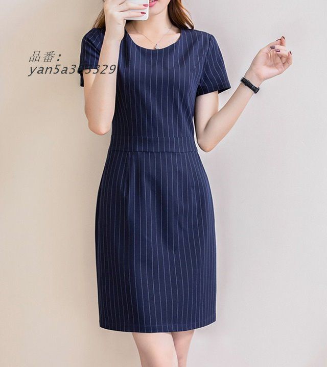 大きいサイズ フォーマル ワンピース 卒業式 ワンピース 母 卒園式 ママ ワンピース ワンピース フォーマルワンピース長袖 ストライプ 半袖 セレモニー yan5a363329