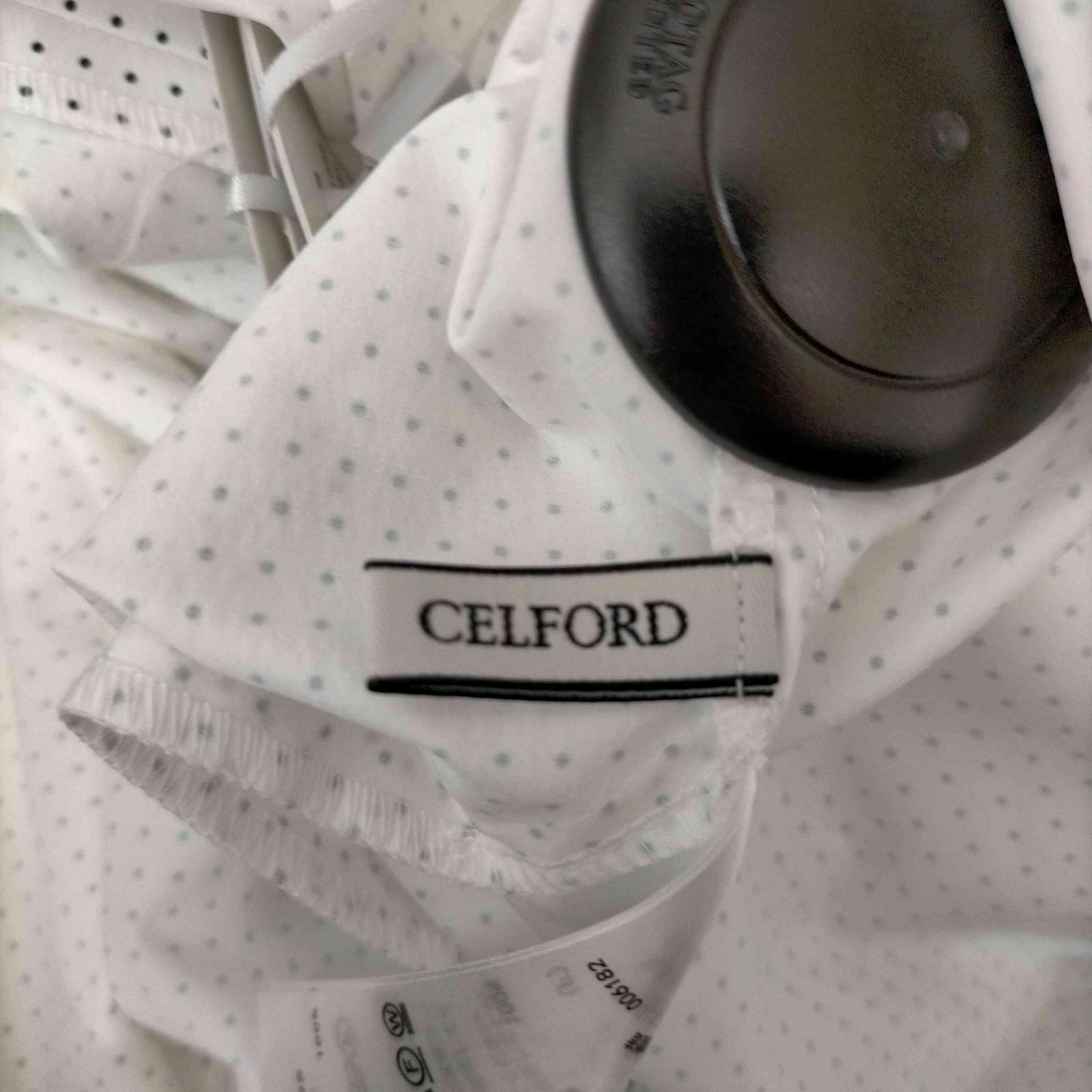 セルフォード CELFORD 23SS スカラップ切替バックリボンブラウス 