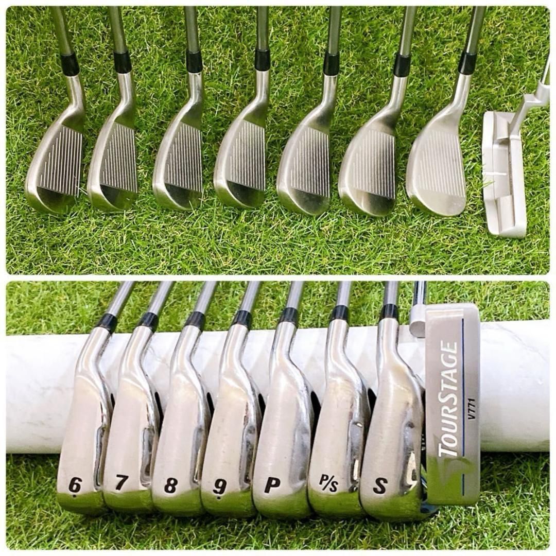 豪華13本 ツアーステージ V771 メンズゴルフセット 初心者 コースデビュー 初心者向け！ ツアーステージ V771 豪華13本 ゴルフセット