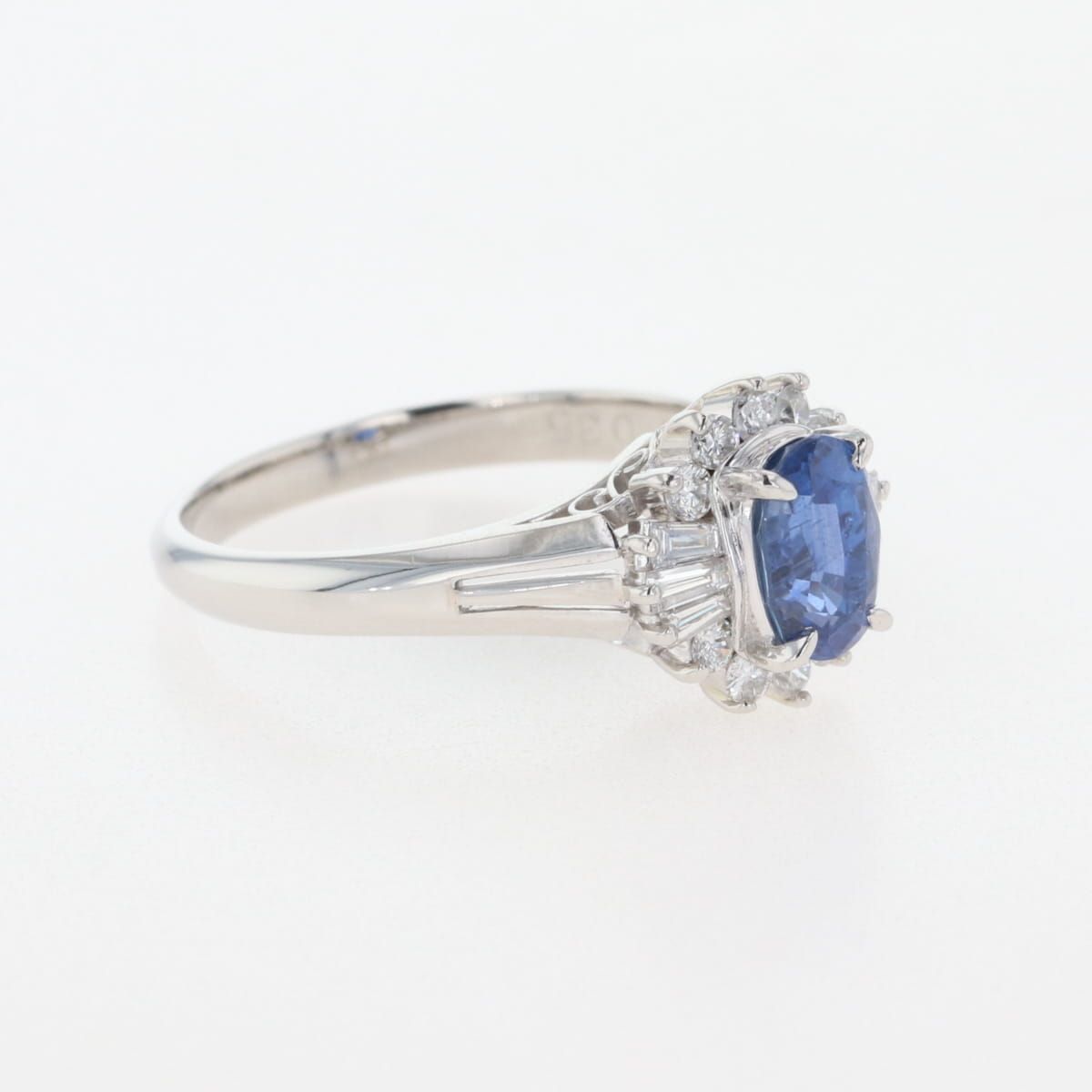 大決算セール サファイア デザインリング プラチナ 指輪 メレダイヤ リング 11.5号 Pt900 サファイア ダイヤモンド レディース 人気アイテムが再入荷！