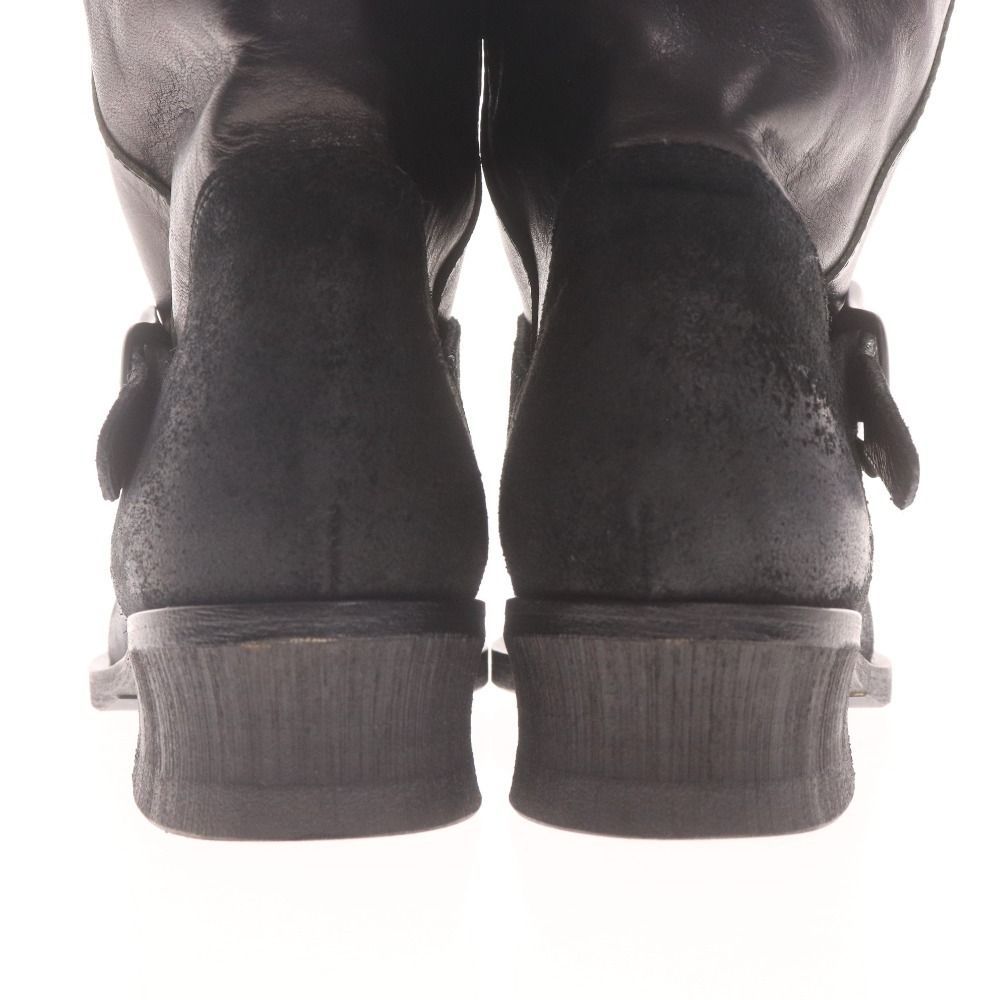 リミフゥ ブーツ 靴 ロング エンジニアブーツ レディース L 24cm相当 ブラック き KIN-KAAI_COM