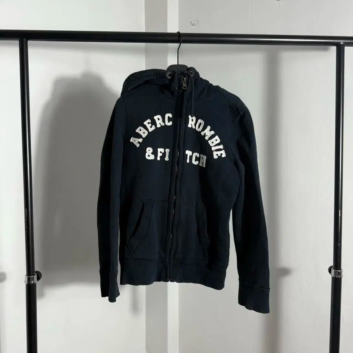 Abercrombie アバクロンビー 裏起毛 ジップアップパーカー フード付き S