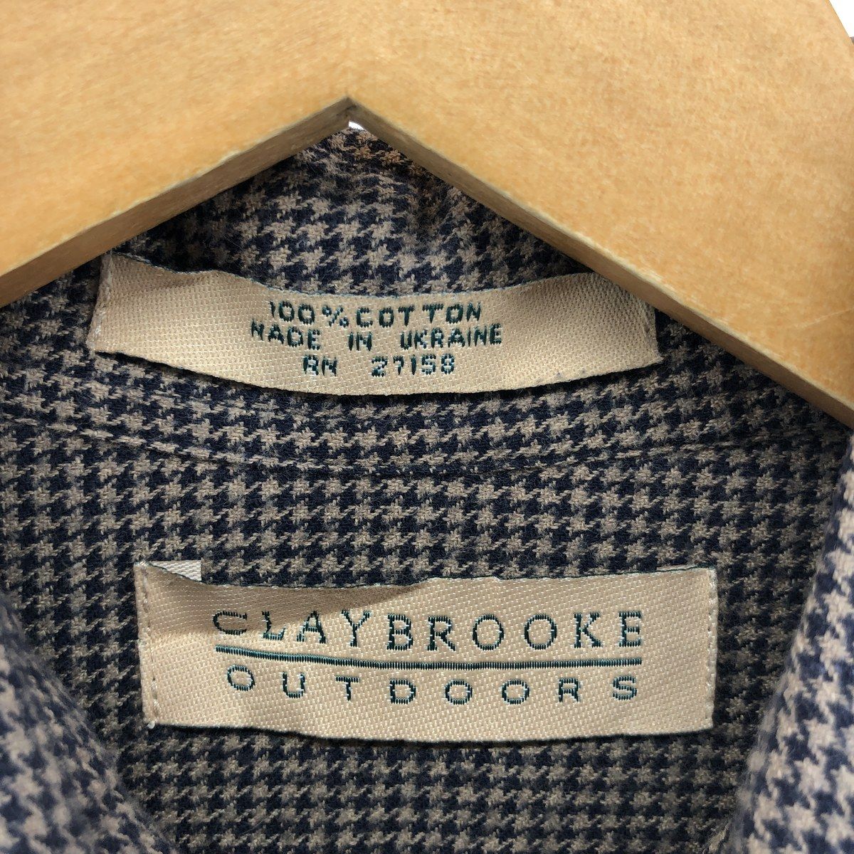 古着 CLAYBROOKE OUTDOORS 長袖 ボタンダウン ライトネルチェック 