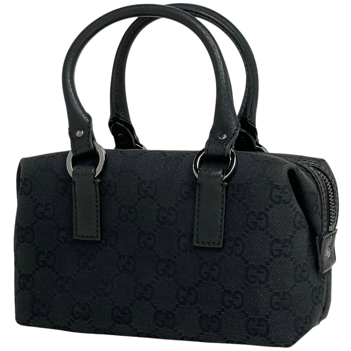 グッチ GUCCI GG柄 ハンドバッグ ミニボストン ハンドバッグ GGキャンバス ブラック 113010 レディース