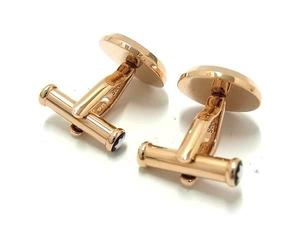 □極美品□ MONT BLANC モンブラン スチール ラメ カフス カフリンクス  