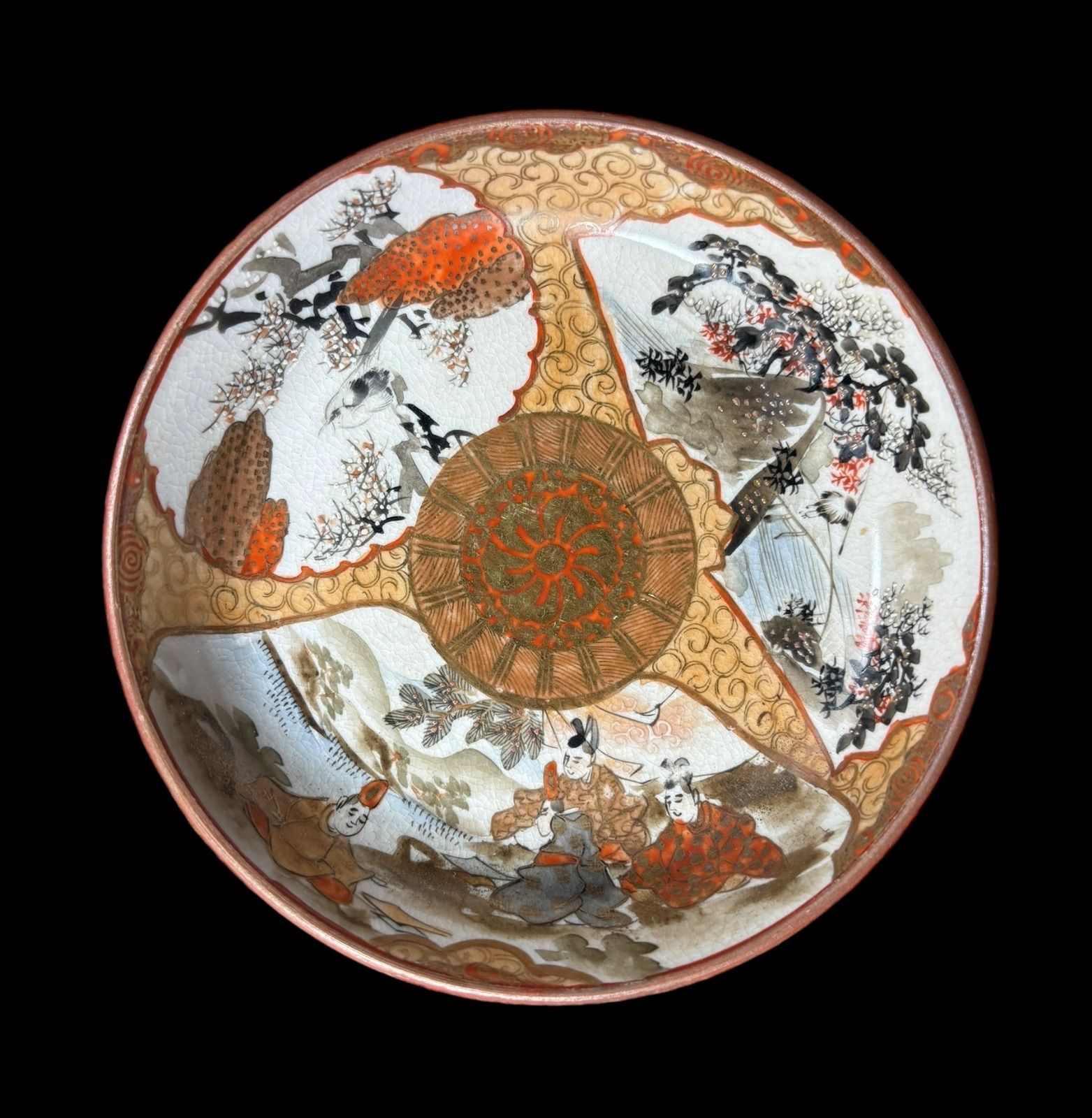 【美術品】希少和風飾り皿 美術品】希少和風飾り皿