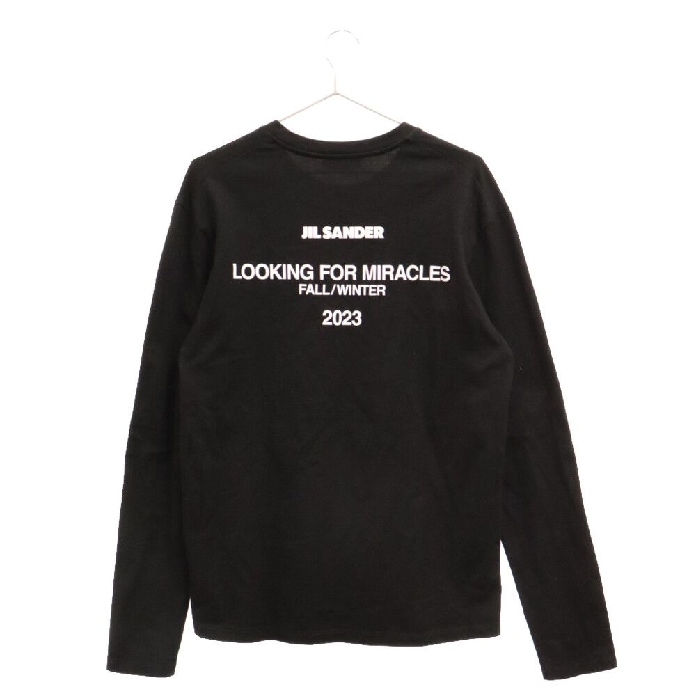 JIL SANDER (ジルサンダー) 23AW バックロゴプリント長袖Tシャツ 