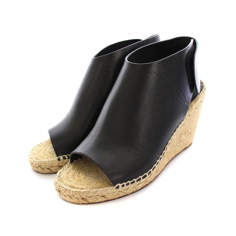 セリーヌ CELINE エスパドリーユ サンダル 黒 CELINE セリーヌ