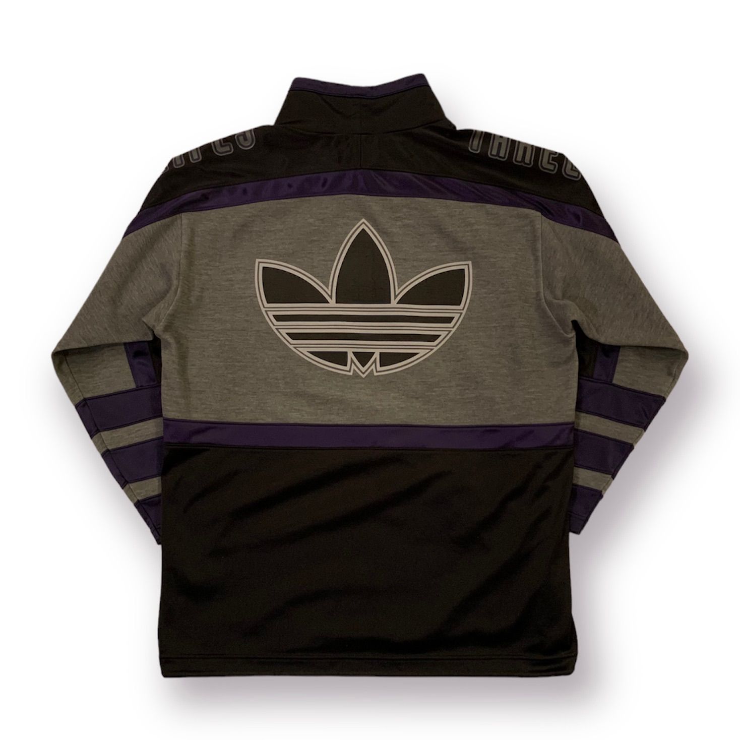 90s adidas Mock Neck Pullover Shirt アディダス 切替プルオーバー