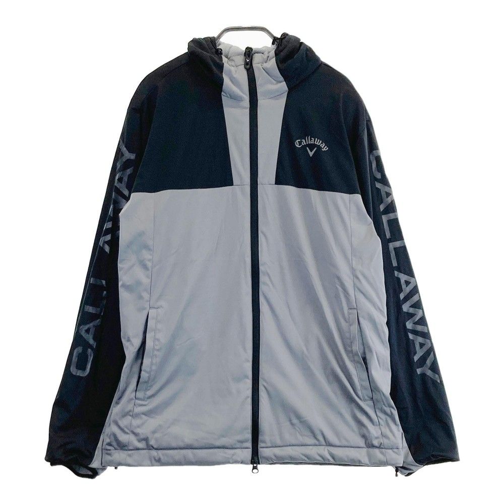 サイズ：L CALLAWAY キャロウェイ 2024年モデル 裏メッシュジップパーカー  グレー系 [240101410345] ゴルフウェア メンズ ストスト サイズ：L CALLAWAY キャロウェイ 2024年モデル 裏メッシュ