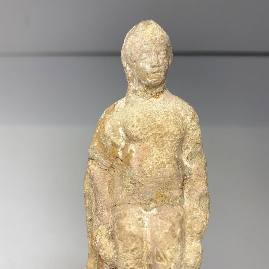 古代ギリシャ アテネ テラコッタ 女性人物 置物 トヒサ 東さ7-0819