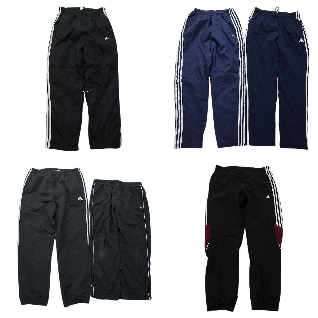 古着卸 アディダス adidas ウインドブレーカー パンツ 6枚セット メンズ M L トレーニングパンツ 古着 NC0904