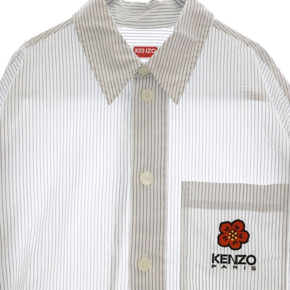 KENZO (ケンゾー) 23SS BOKE FLOWER STRIPED OVERSIZED SHIRT
